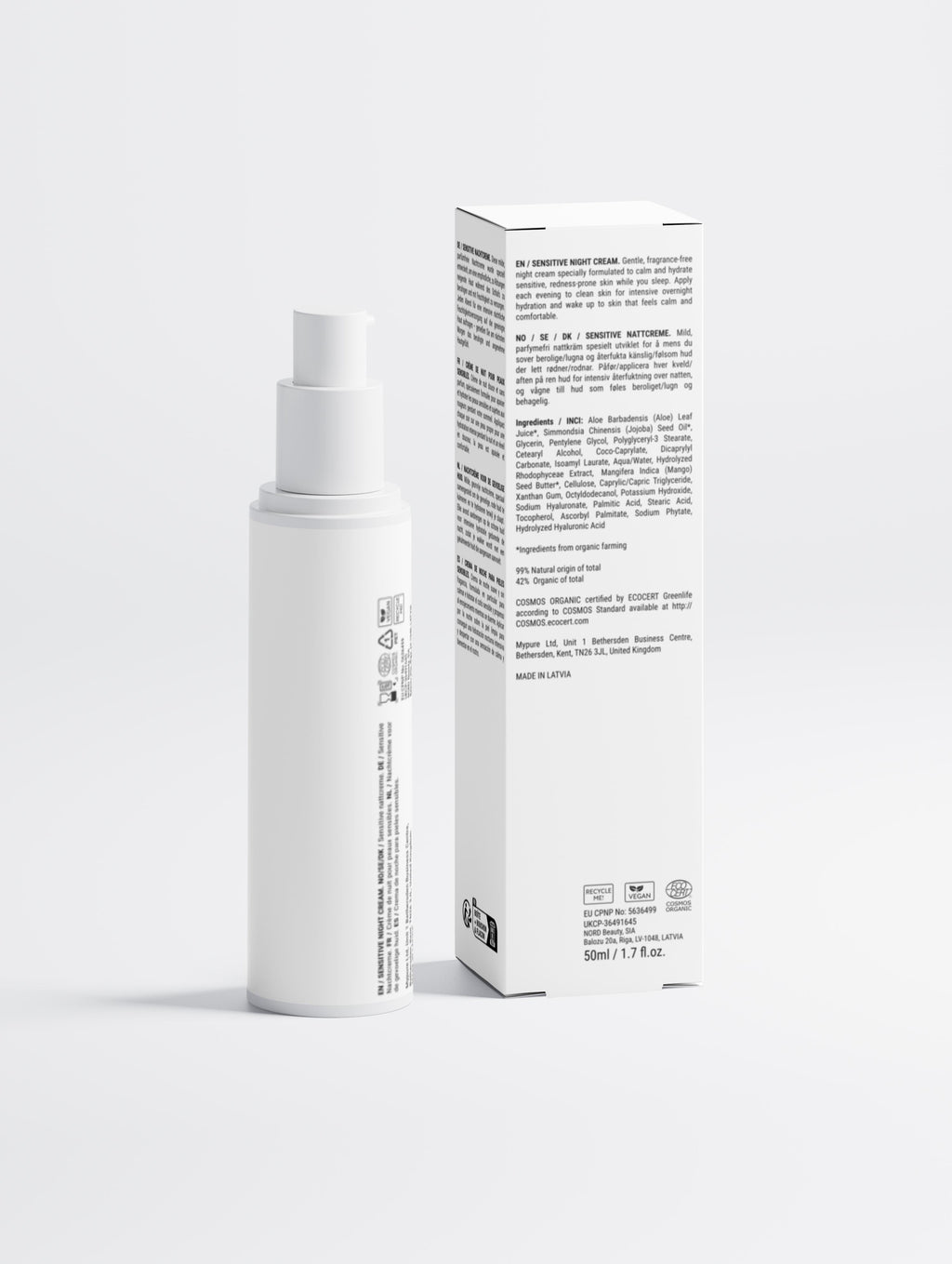 Éthira Sensitive Skin Overnight Cream, Fragrance-Free