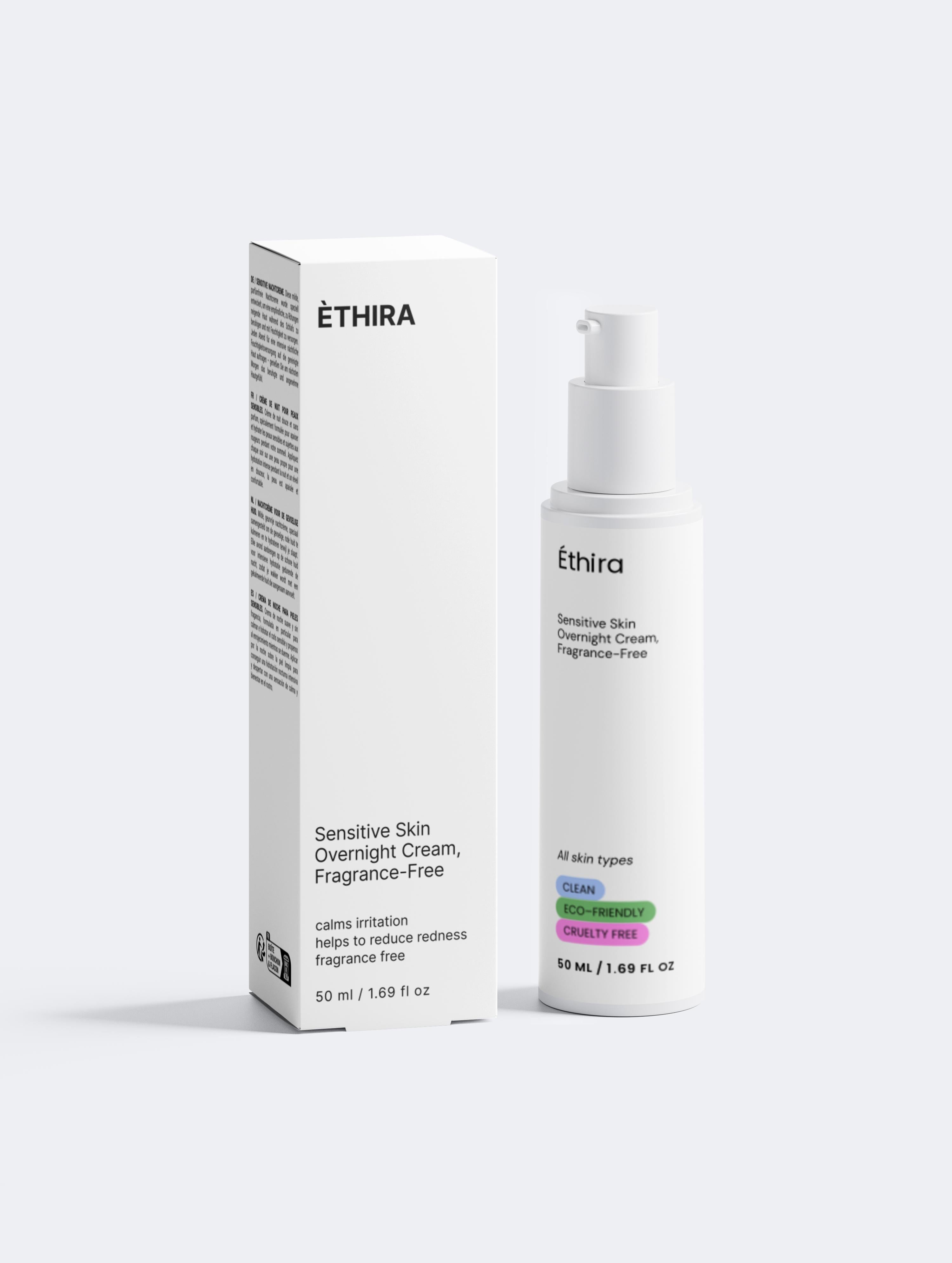 Éthira Sensitive Skin Overnight Cream, Fragrance-Free